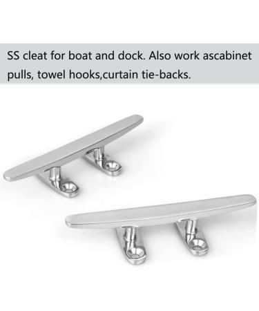 KAHACIYO Boat Cleat Open Base 4/5 inch | 316 Stainless Steel Dock Cleat with Installation Accessories - Buy Online on GoSupps.com