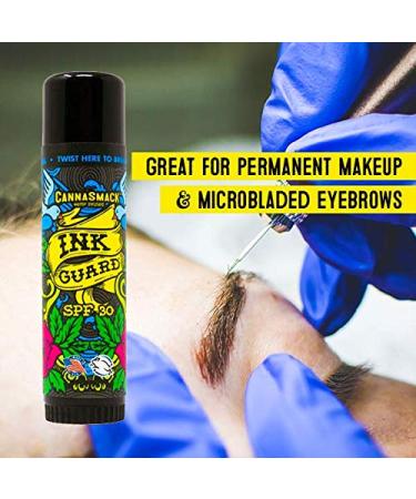 CannaSmack Ink Guard SPF 30 Tattoo Sunscreen & Fade Shield Stick | Hemp Seed Oil Infused - Protect, Brighten, Prevent Fading | Vitamin-Enriched, Cruelty Free - Buy Online on GoSupps.com