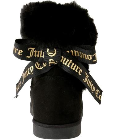 Juicy Couture Women's Black Micro Slip On Winter Boots - Size 6 | Cozy & Warm Booties - Buy Online on GoSupps.com