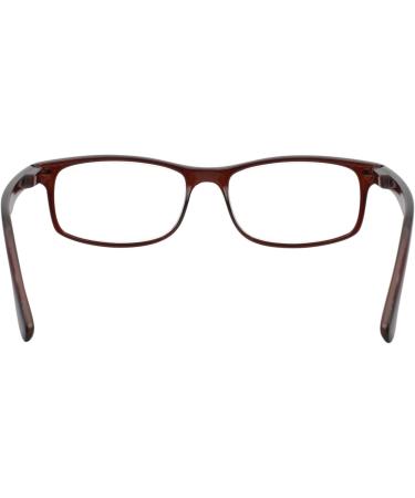 TBOC Reading Glasses +4.00 for Men & Women - Stylish Brown Frames | Ideal for PC & Mobile Use | Presbyopia Aid (1 Pack) - Buy Online on GoSupps.com