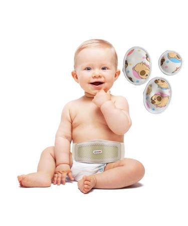 Baby Hernia Belt Belly Button Band Umbilical Truss Newborn Belly Band Button Wrap Baby Adjustable Navel Band Abdominal Binder for Children Medium