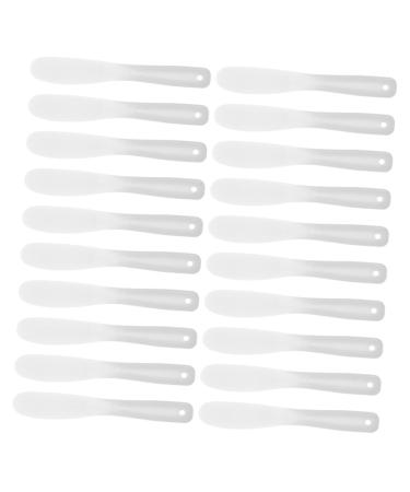 FOMIYES 20pcs Face Spatula Make up Spatula Skin Care Spatula White re-usable