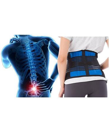 KL Happiness Deluxe Neoprene Double Pull Lumbar Lower Back Support Brace Exercise Belt - 5XL (50-63) | Pack of 1 - Buy Online on GoSupps.com