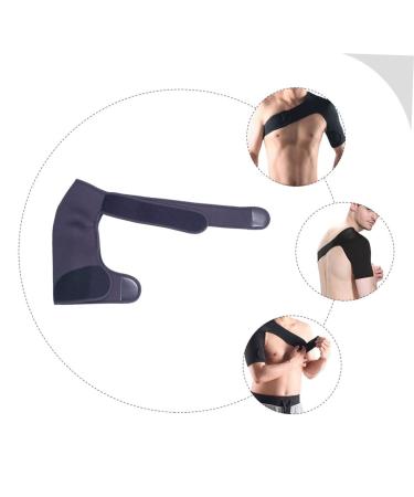 FRCOLOR Adjustable Left Shoulder Immobilizer Brace - Support & Protection for Fitness & Basketball - Durable Nylon Cuff Protector (66X24X1CM Black - Buy Online on GoSupps.com