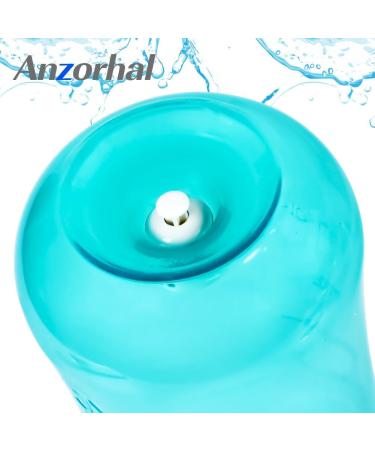 NASE DISCHE SET - ANZORHAL Adult Nasal Douche 300ml | 60 Salt Bags & Thermometer Sticker | Nasal Cleaning & Rinsing for Adults & Children (Green) - Buy Online on GoSupps.com