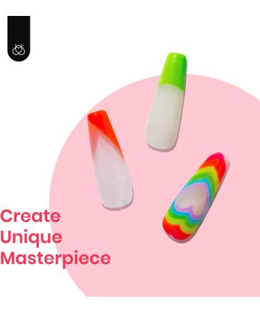 Beetles Gel Nail Polish Kit - 6 Spring Summer Neon Colors | Soak Off | Cured with Nail Lamp | Manicure & Nail Art Set - Buy Online on GoSupps.com