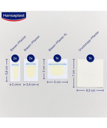 HANSAPLAST Blister Plaster SOS Mix Pack - 6 Pcs | Fast International Shipping for Pain Relief - Buy Online on GoSupps.com