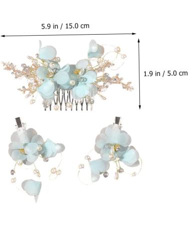 MAGICLULU 2 Sets Hair Comb Crystal Hairpin Combs Wedding Veil Flower Hair Clips for Women Bridal Headpieces for Wedding Hair Teasing Comb Bride Hair Decor Headdress Pearl Delicate Miss Alloy - Buy Online on GoSupps.com