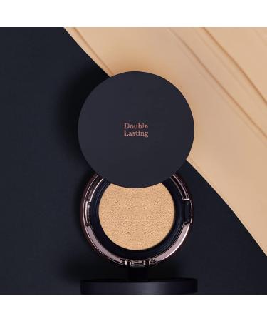 ETUDE Double Lasting Cushion Matte #17C1 Light Vanilla SPF 50/PA++ | 24-Hour Long-Lasting Coverage for Clean and Soft Skin | Korean Makeup - Buy Online on GoSupps.com