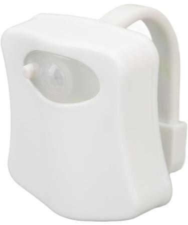 Motion Sensor Toilet Night Lamp with Visual Positioning System 8 Colors LED Light Safe to Use ABS Material Ideal for Bathroom - Buy Online on GoSupps.com