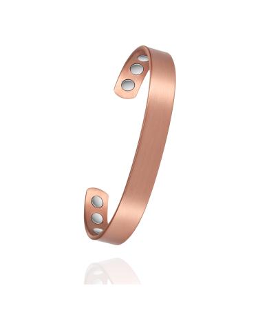 Copper Magnetic Bracelet for Women for Arthritis 99% Pure Copper Fashion Adjustable Bracelet Magnetic Jewelry Present(0946)