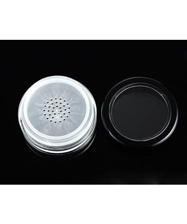 6 Pcs 10g 10ml Clear Plastic Makeup Jars with Sifter and Lid for Cosmetic Creams and Powders - Buy Online on GoSupps.com
