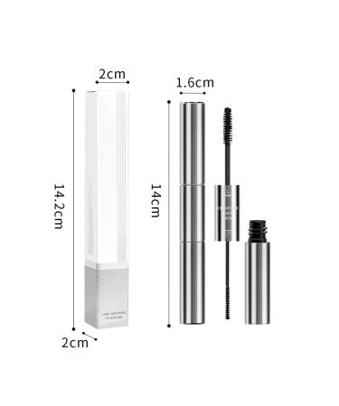 2 in 1 Intense Lengthening Mascara for Fine Short Eyelashes - Voluminous Washable Black Mascara for Women and Girls - Buy Online on GoSupps.com