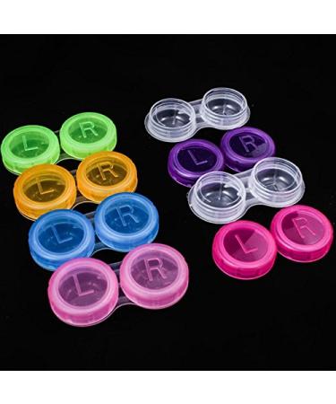 4PCS Portable Mini Contact Lens Travel Holder Storage Soaking Plastic Box Case