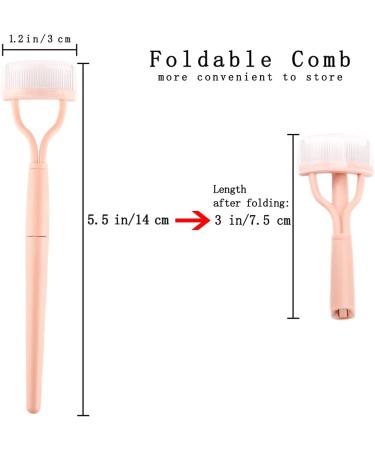 Buy Portable Eyelash Curler Set with Comb - Pink Mini Eyelash Curlers & Separator for Women | Perfect Makeup Tool for Stunning Eyes - Buy Online on GoSupps.com