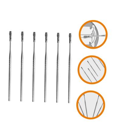 FRCOLOR 6pcs Stainless Steel Spiral Ear Pick Set - Earwax Removal Tool and Ear Cleaning Supply - Buy Online on GoSupps.com
