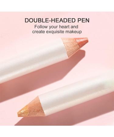 miduoidn Double-Headed Highlight Pencil Women Brightener Stick for Beginners Face Eyeshadow Eyeliner Pen Cosmetics Facial - Buy Online on GoSupps.com
