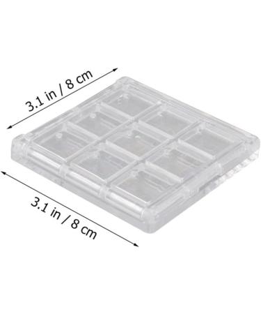 Didiseaon 3pcs Organizer Eyeshadow Eye Storage Pan Ing Shadow Transparent Sub Foundation Empty Tray - Buy Online on GoSupps.com