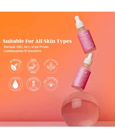 Natural Vibes Glow d Up Face Serum | 100% Plant-Based Niacinamide Vitamin C Retinol & Hyaluronic Acid | Clear Bright Hydrated Skin | Anti-Aging | 30 ml | Unisex - Buy Online on GoSupps.com