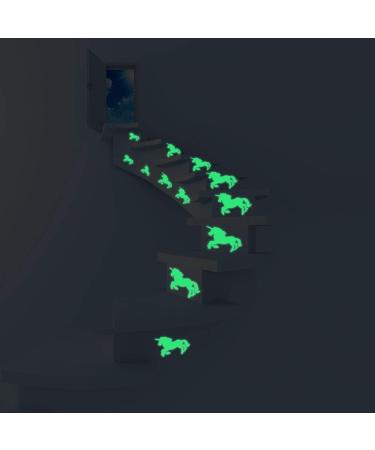 3D Glow in The Dark Unicorn Wall Decals - Nursery Kids Bedroom Decor Sticker Set (24 Unicorns) - Buy Online on GoSupps.com