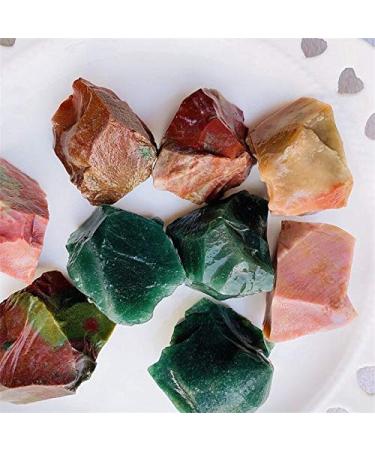 Natural Crystal Rough Natural Agate Crystal Rough Stones Rock Specimen raw Ocean Grass Agate Stones and Minerals - (Size: 20-40mm)