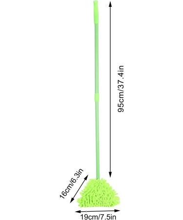 Extendable Mop 37 Inch Wall Mop with Long Handle Chenille Microfiber Cleaning Head Wall Mop 180 Degree Rotatable Triangular Cleaning Mop Home Wall Ceiling Floor Cleaning - Buy Online on GoSupps.com