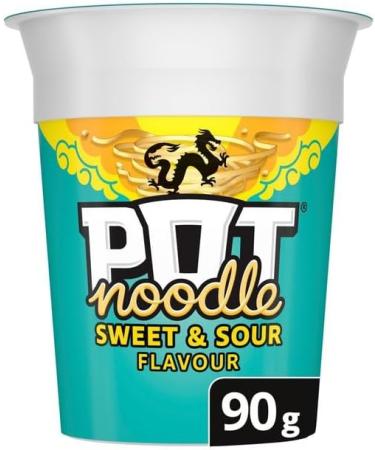 Pot Noodle's Pack of 3 1 each Sticky Rib Chinese Chow mien Sweet & Sour - Buy Online on GoSupps.com