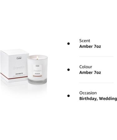 Luxury Scented Candle Gift for Women | Natural Wax Blend | 45 Hours Burn Time | Hotel Collection - Amber (7oz) | Copenhagen Company - Buy Online on GoSupps.com
