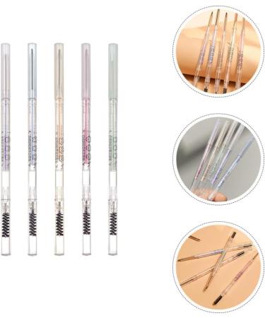 FOMIYES 5pcs Eyebrow Pencil Mint Brow Pencils with Brush Makeup Tools Eyebrow Powder Miss Double Head - Buy Online on GoSupps.com