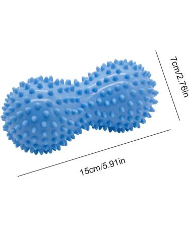 Stingy Spiked Massage Ball - Peanut Shape Hand & Foot Device for Deep Muscle Relaxation - 2 Pack Blue - Buy Online on GoSupps.com