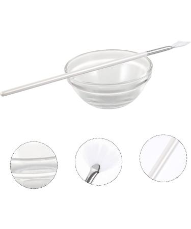 MAGICLULU 5 Sets Beauty Silicone Brush Makeup Spatula Tool Silicone Facial Brush Cosmetology Kit Thickened Glass Bowl Sleeping Brush Tools Mud Essence White Aluminum Face - Buy Online on GoSupps.com