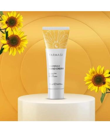 Farmasi Calendula Hand Cream | Calendula Hand Cream | Moisturizing Nourishing and Soothing for Rough and Dry Hands 75 ml / 2.5fl.oz