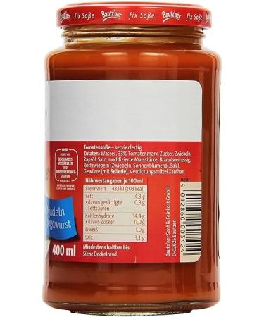 Bautz'ner fix Tomato sauce 400 ml - Buy Online on GoSupps.com