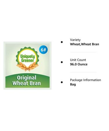 Uniquely Greener Wheat Bran (6 Pounds)  Non-GMO  Chemical-Free  All-Natural  Unprocessed Bran from Freshly Stone-Milled Wheat 6 Pound (Pack of 1) - Buy Online on GoSupps.com
