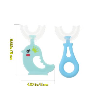 Buy Lalafina 4-Piece U-Shaped Manual Toothbrush Set for Kids | 360 Degrees Children's Toothbrush | Soft Silicone Travel Toothbrush & Massage Toothpaste - Buy Online on GoSupps.com