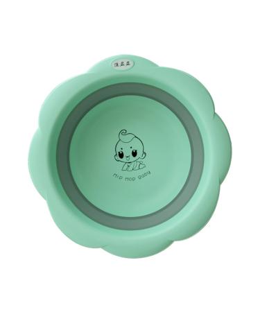 minkissy 1pc Folding Washbasins Washbasin Wash Basin Washing Basins Portable Child 33*33cm Green