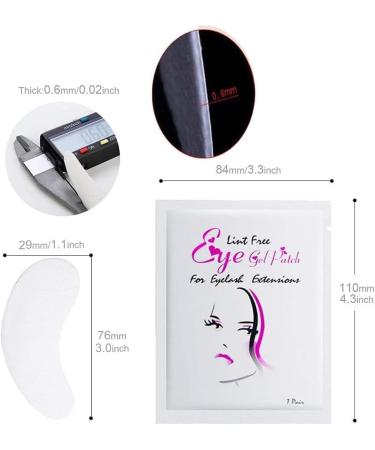 Under Eye Gel Pads 50 Pair Eyelash Extension Pads False Eyelash Lash Extension Makeup Eye Gel Patches for Pro Salon and Individual (50 Pair) - Buy Online on GoSupps.com
