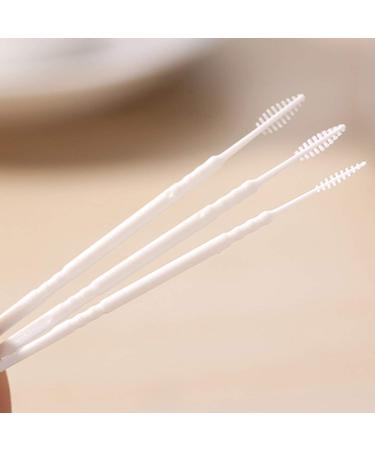 STARWAVE 50pcs Portable Double Head Brush Tooth Picks Floss Pick Plastic Interdental Toothpick Brush Dental Picks Oral Care