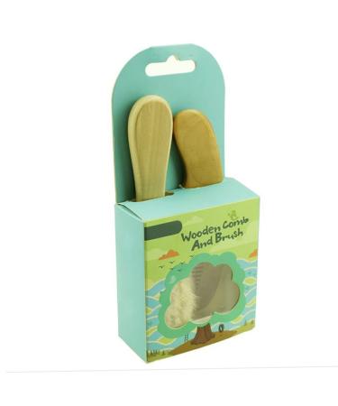 Beavorty 2pcs Wooden Play Food Set & Baby Hair Brush Combo | Toddler Hair Care Set - Buy Online on GoSupps.com