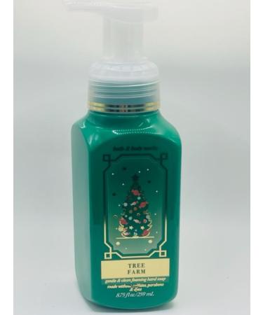 Tree Farm Gentle Foaming Hand Soap 8.75 Ounce Full Size Pump Bottle White Barn