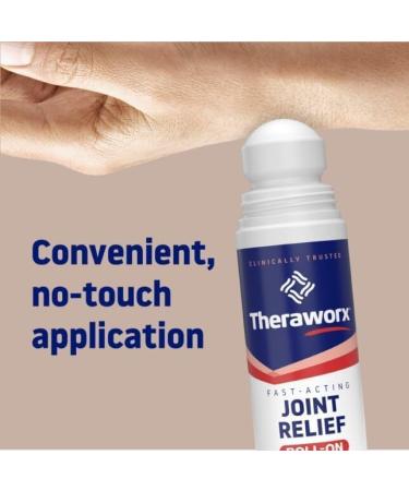 Theraworx Fast-Acting Joint Relief Roll-On - 2.5 Oz (Pack of 2) | Discomfort & Inflammation Relief | International Shipping Available - Buy Online on GoSupps.com