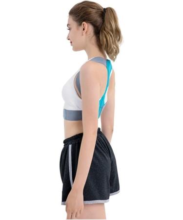 Adjustable Back Posture Corrector Brace Support Belt Clavicle Spine Back Shoulder Lumbar Posture Correction (Color : Blue Size : Large) Feito na China Full moon lofty ambition - Buy Online on GoSupps.com