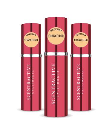 CA Perfume Impression of Chancellor For Women Eau de Parfum Spray Refillable Bottle 0.17 Fl Oz/5ml-X3 CHAVELLE CHANCELLOR IMPRESSION 0.17 Fl Oz (Pack of 3)
