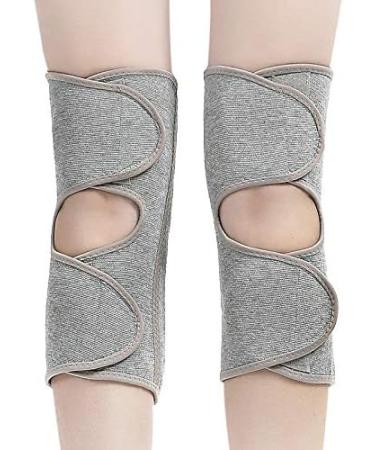 Buy Men's & Women's Cashmere Knee Braces | Thermal Wool Knee Warmers for Cycling Skiing & Running - Grey - Buy Online on GoSupps.com