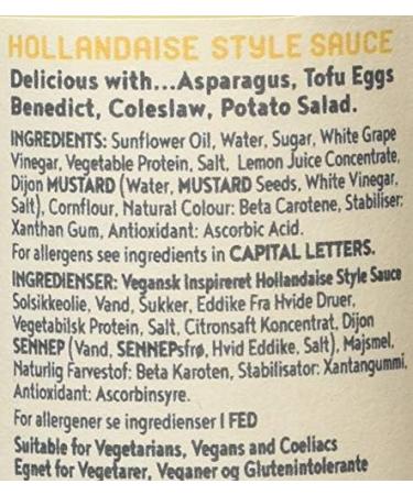 Vegan Hollandaise Style Sauce 205g - Delicious and Inspired | [Your Brand Name] - Buy Online on GoSupps.com