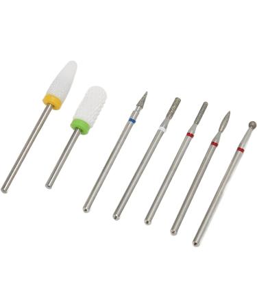 Nail Grinding Bit 7-piece Nail Drill Bit Nail Polish Removal Nail Sanding Bit Nail Polish Removal Drill Gel Removal Drill Ceramic Tungsten Steel Set Salon Nail Grinder - Buy Online on GoSupps.com