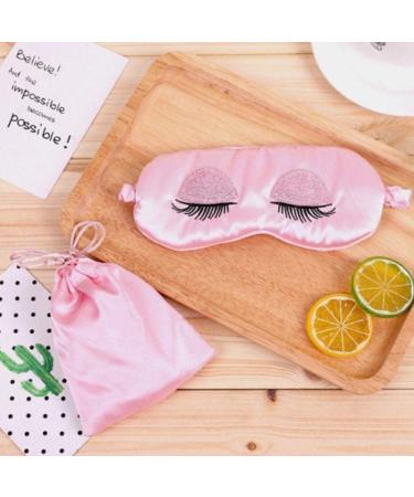 Premium Satin Eye Mask for Sleeping | Soft Silk Sleep Mask for Women & Girls | Breathable Travel Eyeshade with Elastic Strap - Buy Online on GoSupps.com