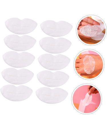 POPETPOP 1000Pcs Silk Lip Mask Paper Collagen Crystal Lip Moisturizing Pink Lip Masks Gel Lips Care Patches Woman Plant Fiber Purifying Milk White Invisible - Buy Online on GoSupps.com
