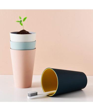 TOPBATHY Simple Bathroom Cup - Stylish Family Toothbrush Tumbler - White | International Shipping - Buy Online on GoSupps.com
