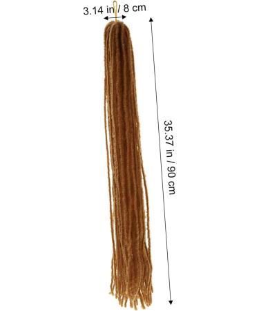 FOYTOKI Dirty Little Braids Double Ended Dreadlock Extensions Women Hairpiece Long Dreadlocks Fashion Hairpiece Dreadlocks Dreadlock Headband Wigs Hair Extensions Hair Wig Men Wig 90X8CM As Shown - Buy Online on GoSupps.com